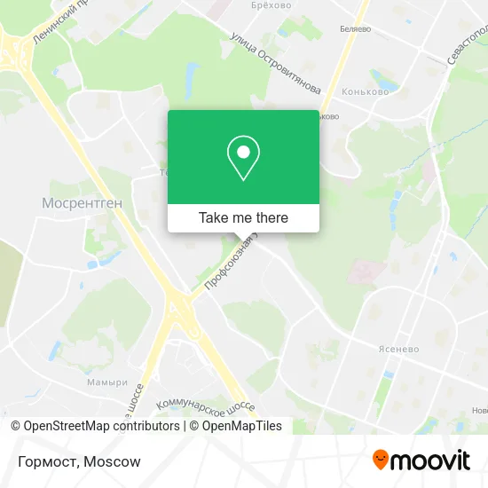 Гормост map