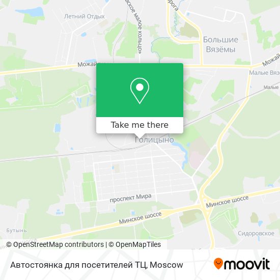 Автостоянка для посетителей ТЦ map