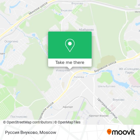 Руссия Внуково map