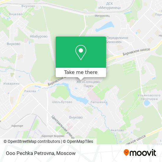 Ooo Pechka Petrovna map