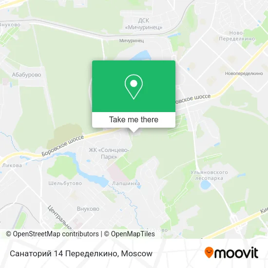 Санаторий 14 Переделкино map