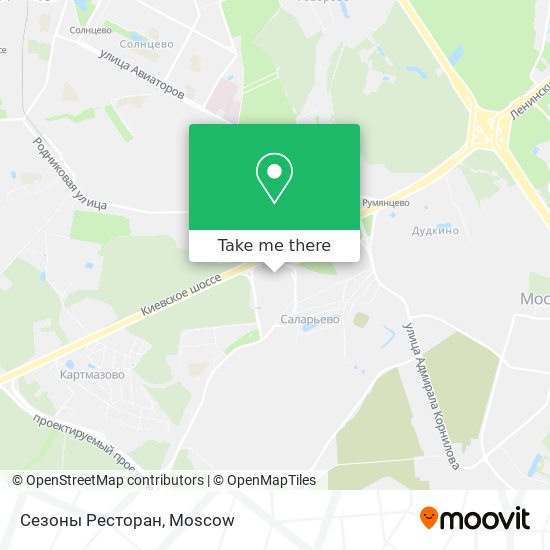 Сезоны Ресторан map