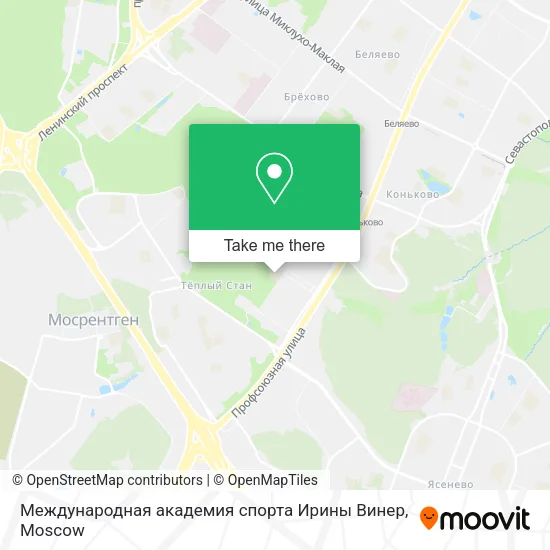 Международная академия спорта Ирины Винер map
