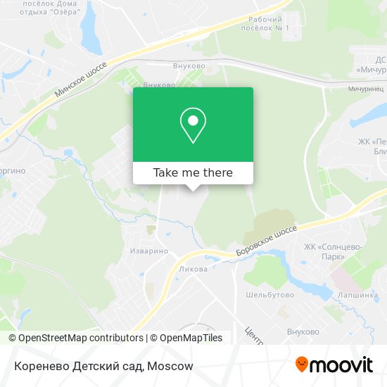 Коренево Детский сад map