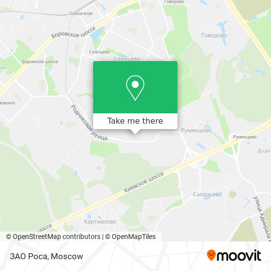 ЗАО Роса map