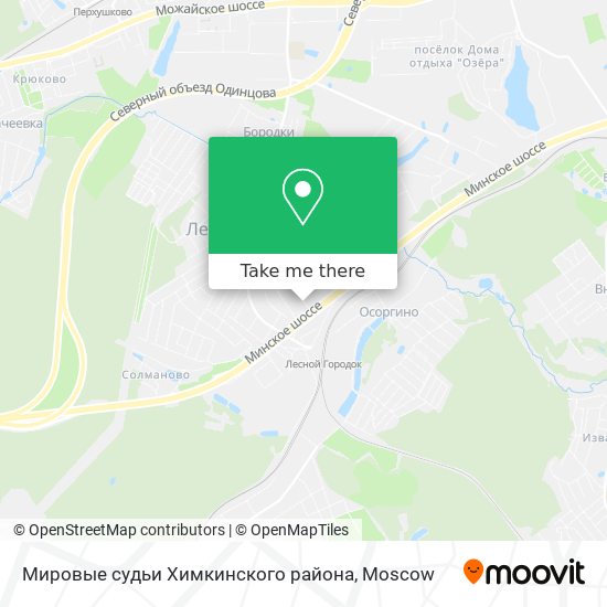 Мировые судьи Химкинского района map