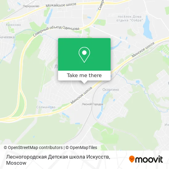 Лесногородская Детская школа Искусств map