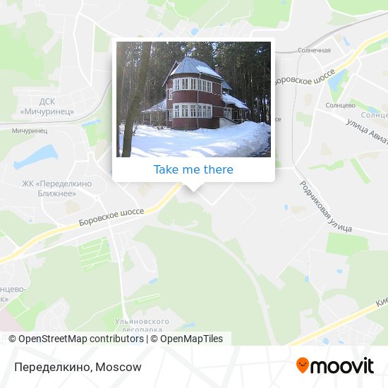 Переделкино map