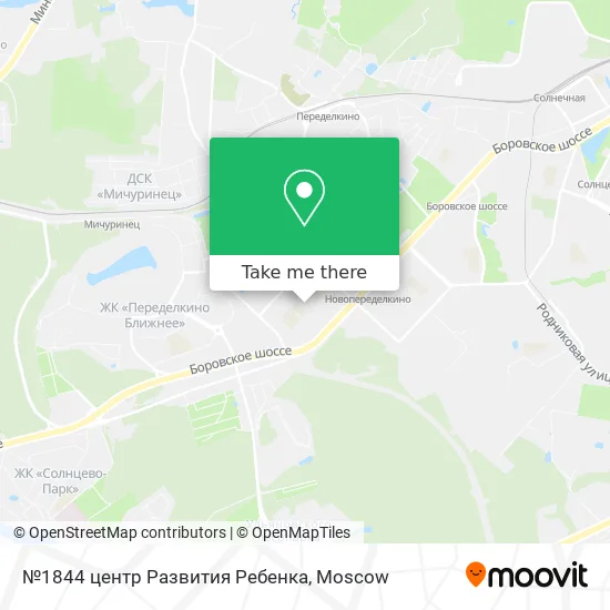 №1844 центр Развития Ребенка map