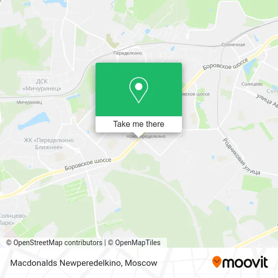 Macdonalds Newperedelkino map