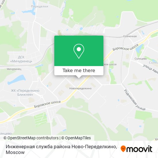 Инженерная служба района Ново-Переделкино map