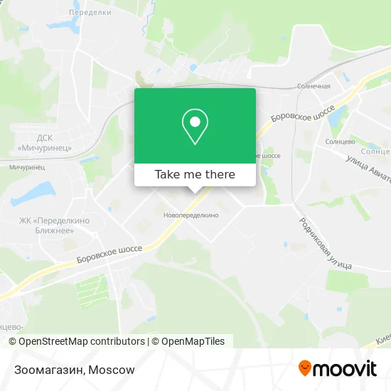 Зоомагазин map
