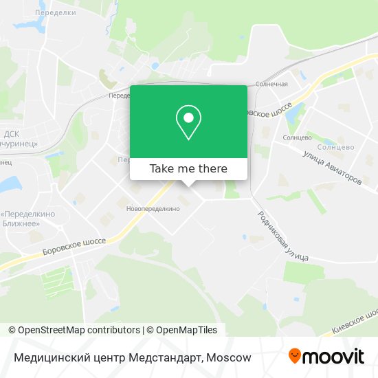 Медицинский центр Медстандарт map