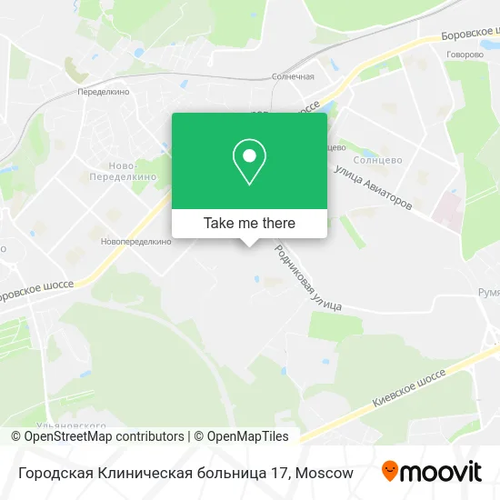 Городская Клиническая больница 17 map