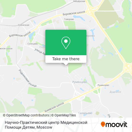 Научно-Практический центр Медицинской Помощи Детям map