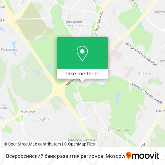 Всероссийский банк развития регионов map