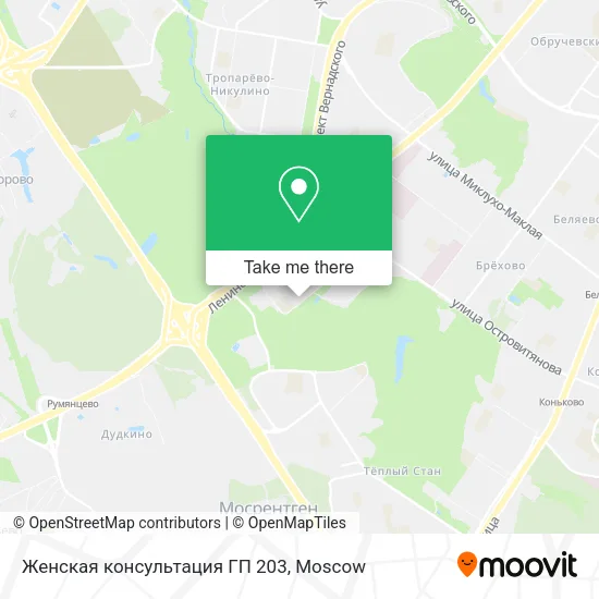 Женская консультация ГП 203 map