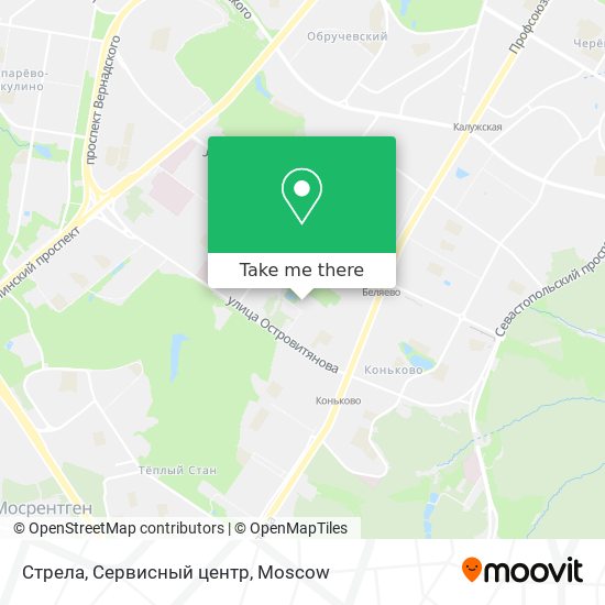 Стрела, Сервисный центр map