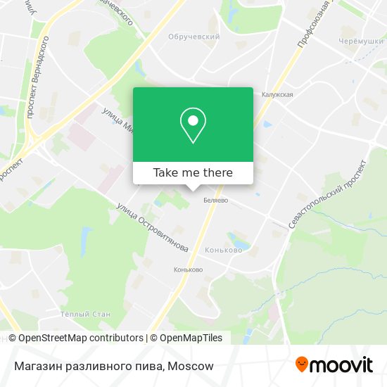 Магазин разливного пива map