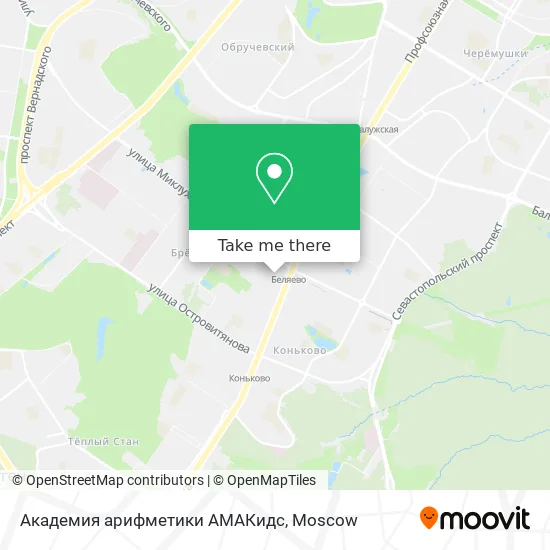 Академия арифметики АМАКидс map