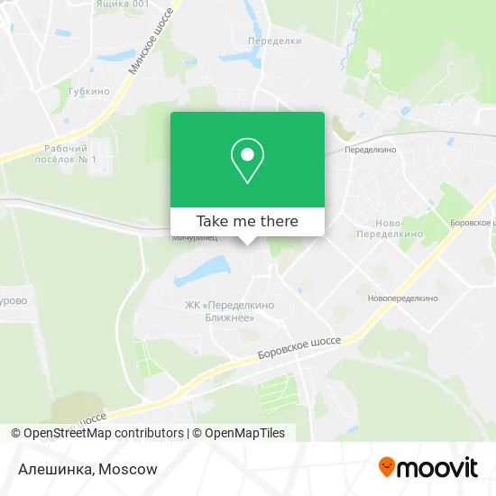 Алешинка map