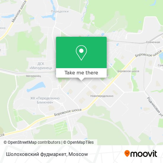 Шолоховский фудмаркет map