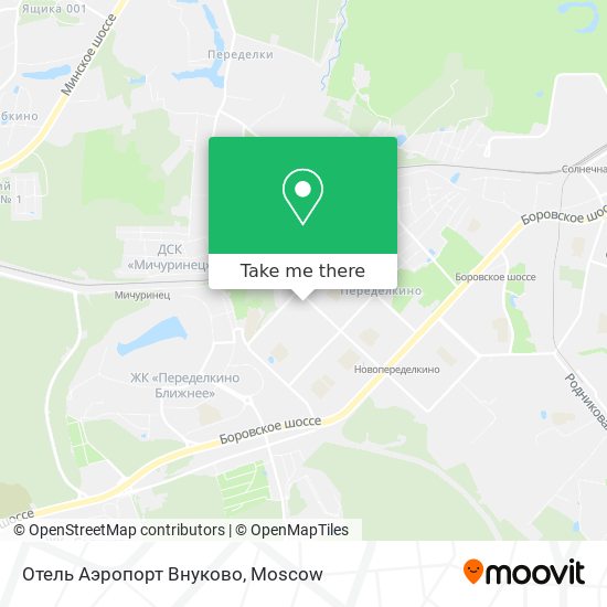 Отель Аэропорт Внуково map