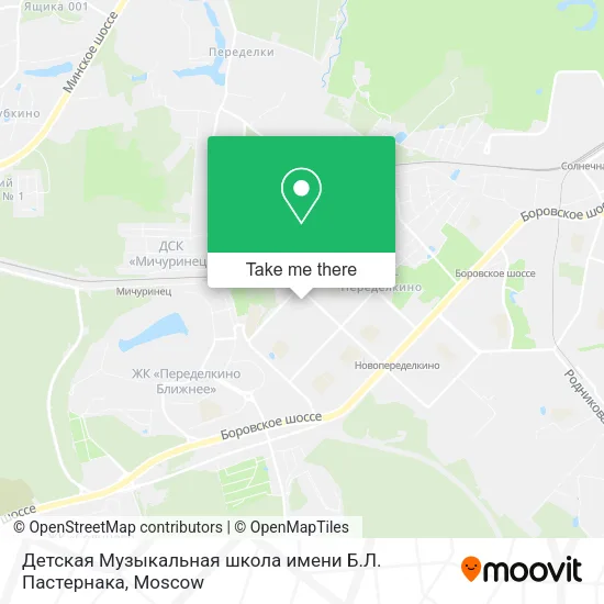 Детская Музыкальная школа имени Б.Л. Пастернака map