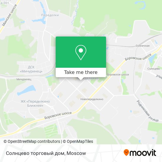 Солнцево торговый дом map