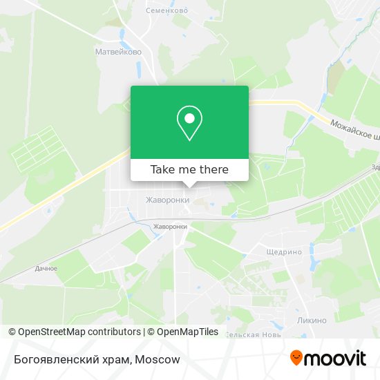 Богоявленский храм map