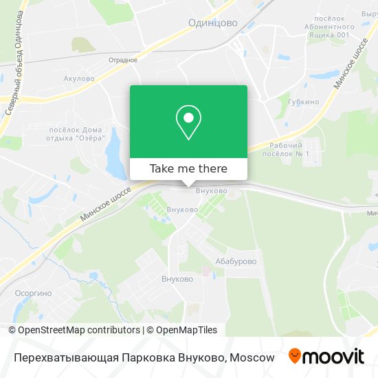 Перехватывающая Парковка Внуково map