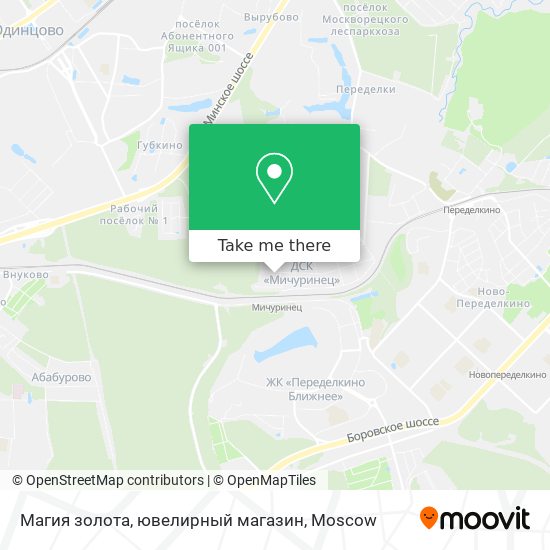 Магия золота, ювелирный магазин map