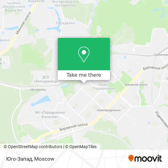 Юго-Запад map