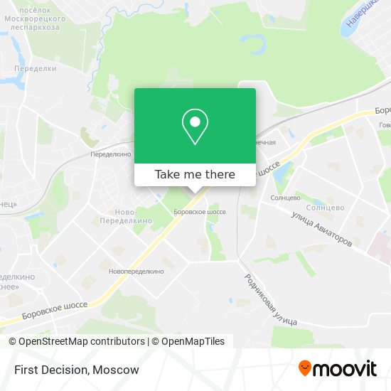 First Decision map