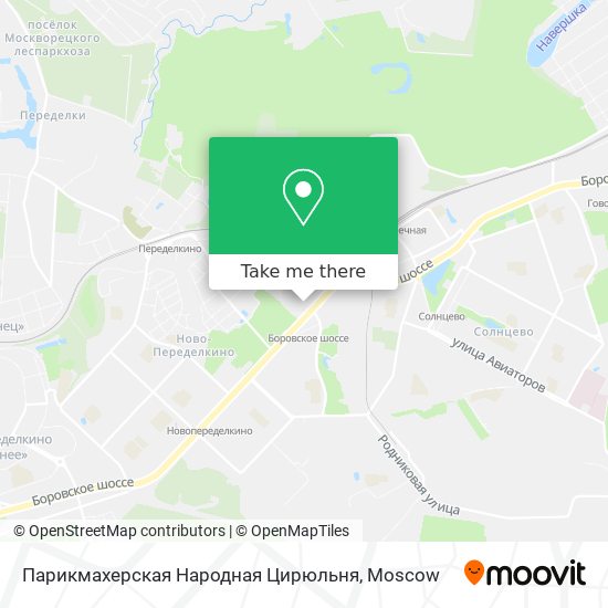 Парикмахерская Народная Цирюльня map