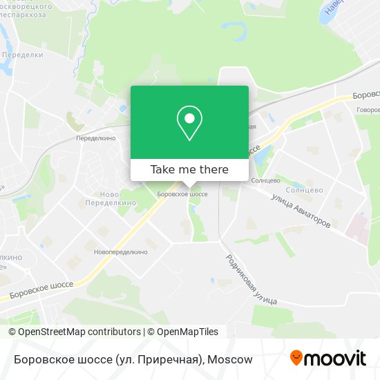 Боровское шоссе (ул. Приречная) map
