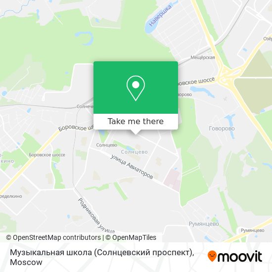 Музыкальная школа (Солнцевский проспект) map