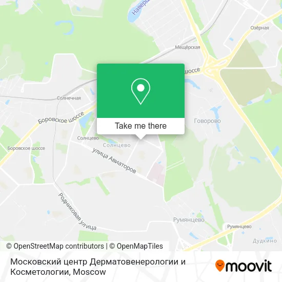 Московский центр Дерматовенерологии и Косметологии map
