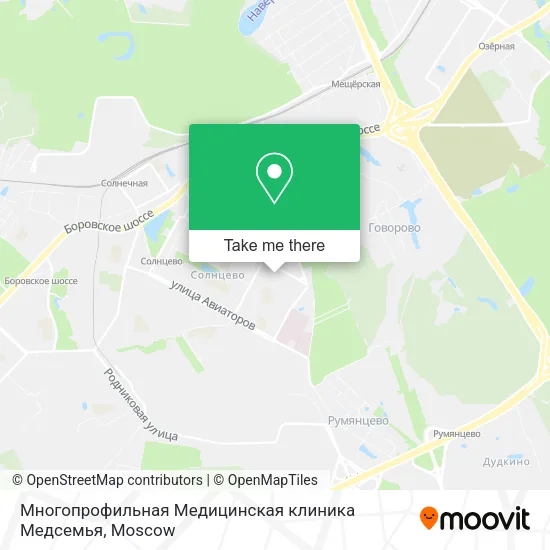 Многопрофильная Медицинская клиника Медсемья map