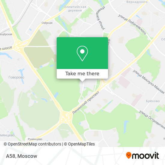 А58 map