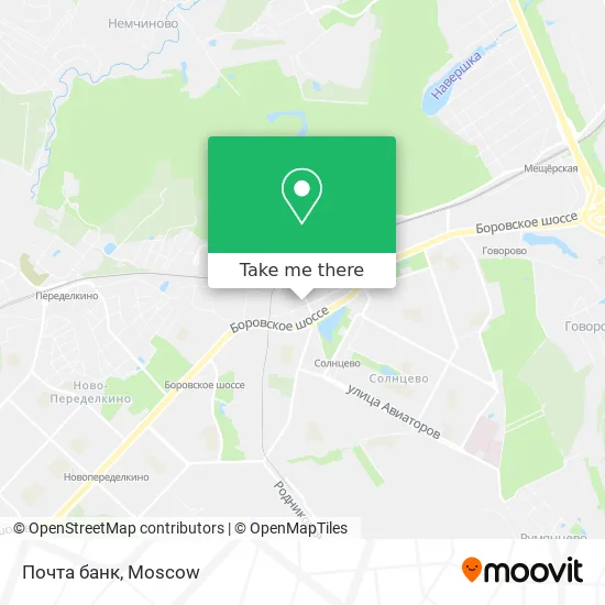 Почта банк map