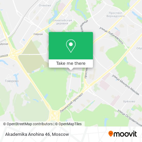 Akademika Anohina 46 map