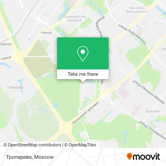 Тропарево map