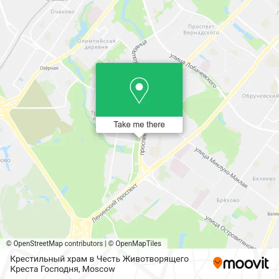 Крестильный храм в Честь Животворящего Креста Господня map