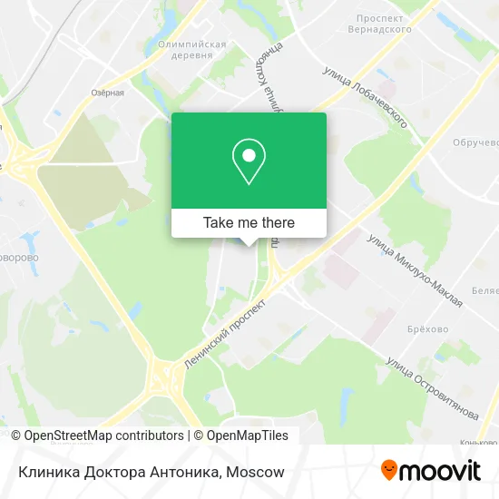 Клиника Доктора Антоника map