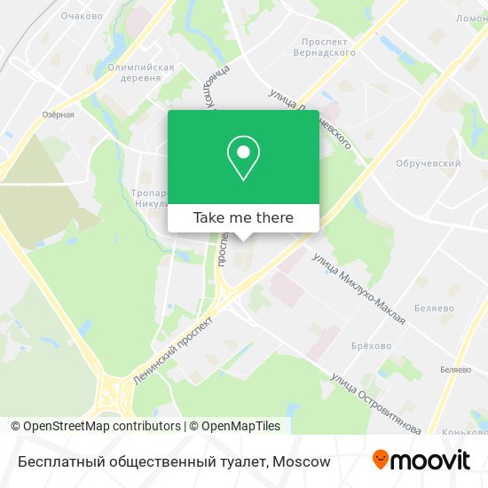 Бесплатный общественный туалет map