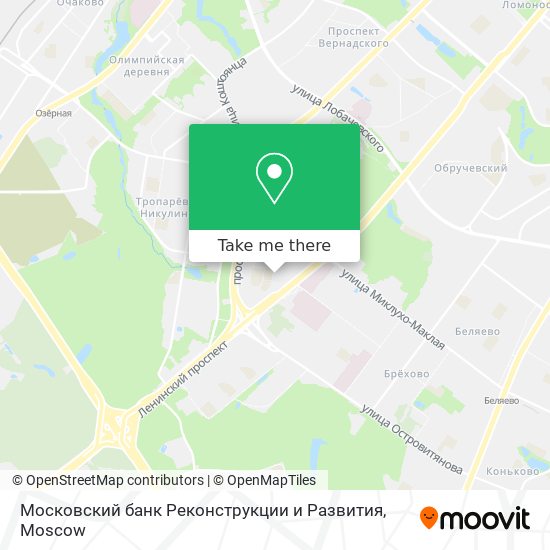 Московский банк Реконструкции и Развития map