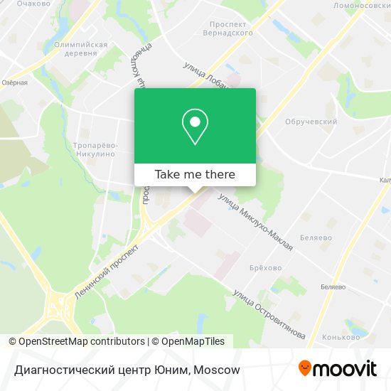 Диагностический центр Юним map