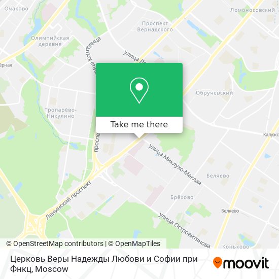 Церковь Веры Надежды Любови и Софии при Фнкц map