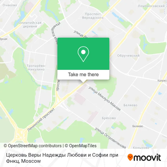Церковь Веры Надежды Любови и Софии при Фнкц map